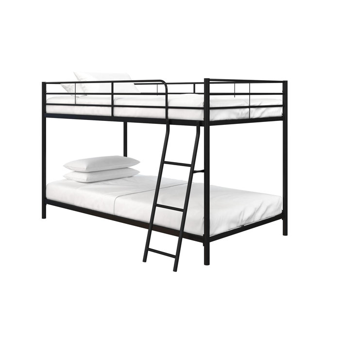 Harriet Bee Ahmad Twin Over Twin Metal Standard Bunk Bed by Harriet Bee